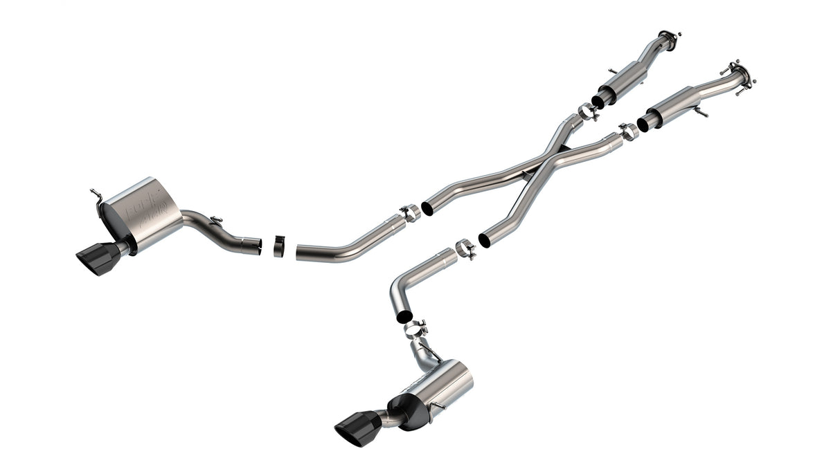 Borla Cat-Back Exhaust, Single Split Rear Exit, 5" Tips – 2015-2021 Jeep Grand Cherokee SRT WK2 6.4L - image 2