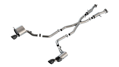 Borla Cat-Back Exhaust, Single Split Rear Exit, 5" Tips – 2015-2021 Jeep Grand Cherokee SRT WK2 6.4L - image 2