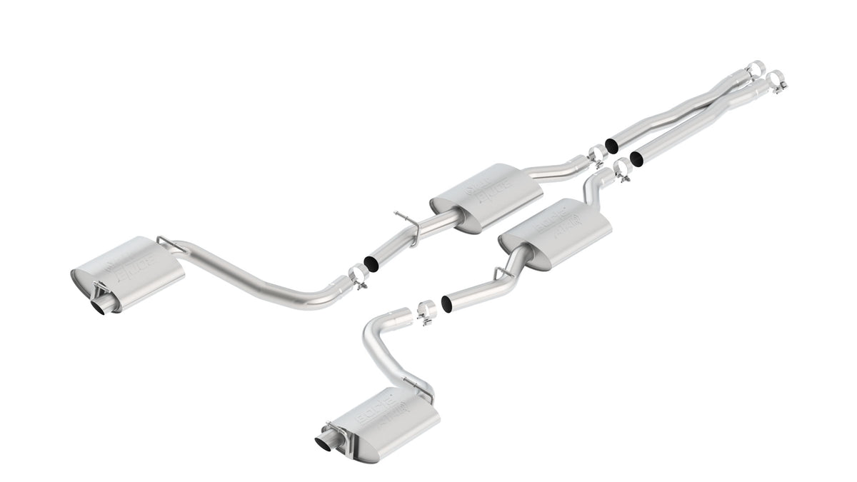 Borla Cat-Back Exhaust, Single Split Rear Exit – 2015-2023 Chrysler 300, 2015-2018 Dodge Charger R/T 5.7L