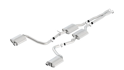 Borla Cat-Back Exhaust, Single Split Rear Exit – 2015-2023 Chrysler 300, 2015-2018 Dodge Charger R/T 5.7L - image 1