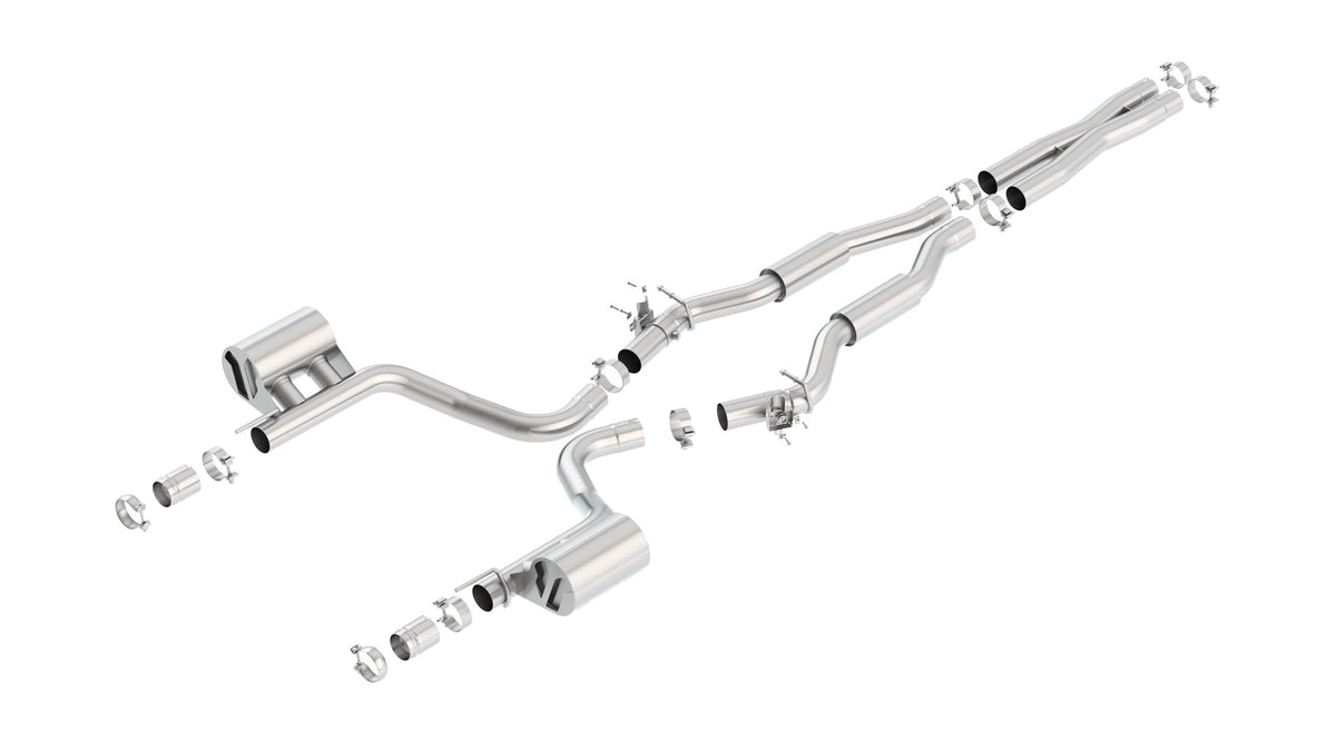 Borla Cat-Back Exhaust, Single Split Rear Exit – 2015-2023 Dodge Challenger SRT Hellcat 6.2L (140646)