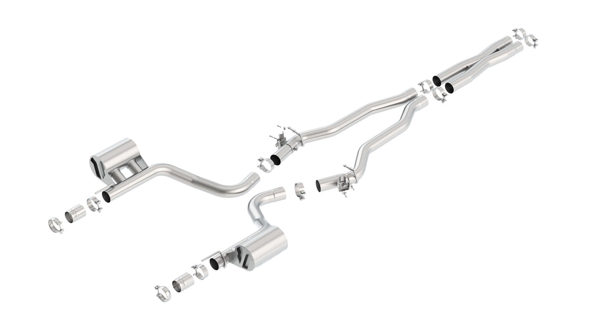 Borla Cat-Back Exhaust, Single Split Rear Exit – 2015-2023 Dodge Challenger SRT Hellcat 6.2L (140646)