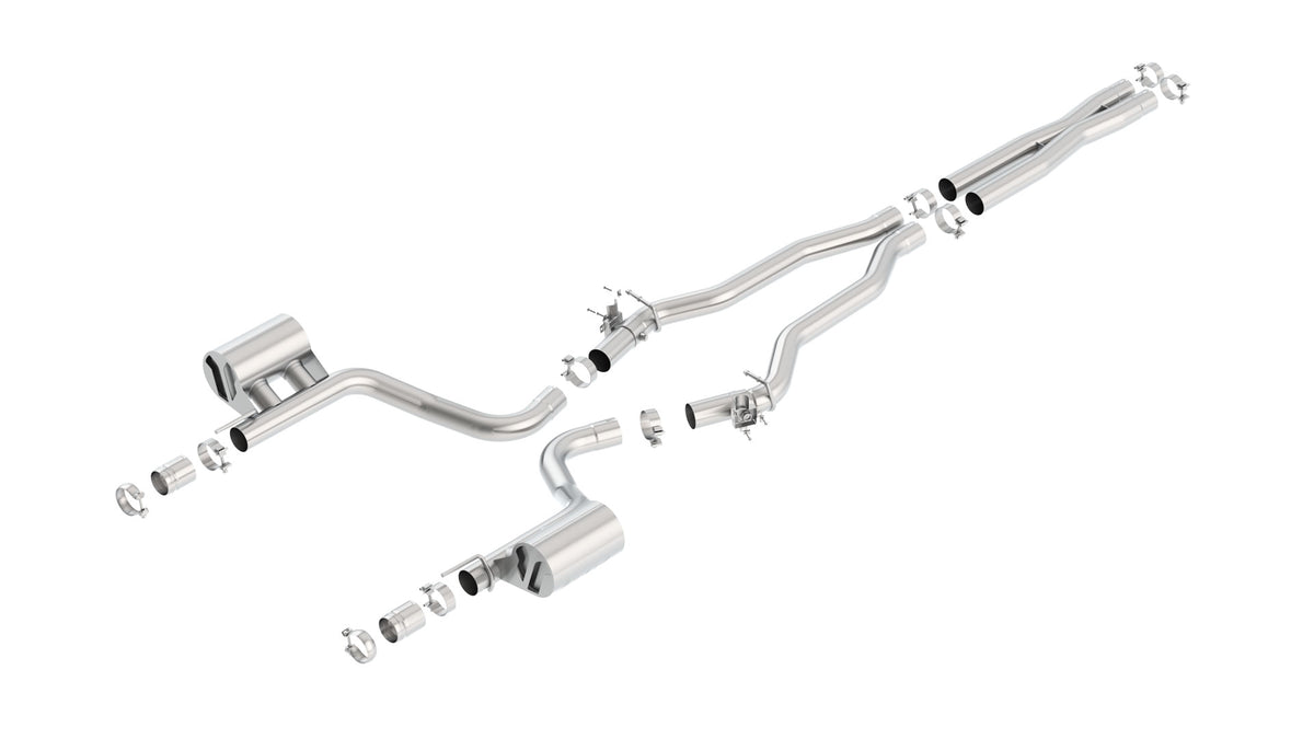Borla Cat-Back Exhaust, Single Split Rear Exit – 2015-2023 Dodge Charger SRT Hellcat 6.2L (140667)