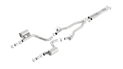 Borla Cat-Back Exhaust, Single Split Rear Exit – 2015-2023 Dodge Charger SRT Hellcat 6.2L (140667) - image 1
