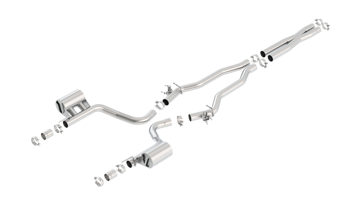 Borla Cat-Back Exhaust, Single Split Rear Exit – 2015-2023 Dodge Charger SRT Hellcat 6.2L (140669)