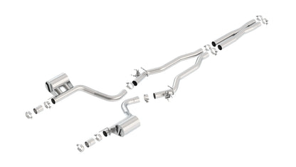 Borla Cat-Back Exhaust, Single Split Rear Exit – 2015-2023 Dodge Charger SRT Hellcat 6.2L (140669) - image 1
