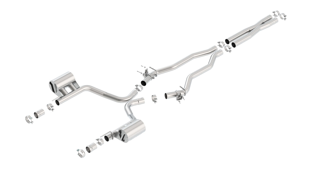 Borla Cat-Back Exhaust, Single Split Rear Exit – 2023 Chrysler 300C, 2015-2023 Dodge Charger SRT 392, Daytona 392, Scat Pack 6.4L (140672)