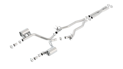Borla Cat-Back Exhaust, Single Split Rear Exit – 2023 Chrysler 300C, 2015-2023 Dodge Charger SRT 392, Daytona 392, Scat Pack 6.4L (140672) - image 1