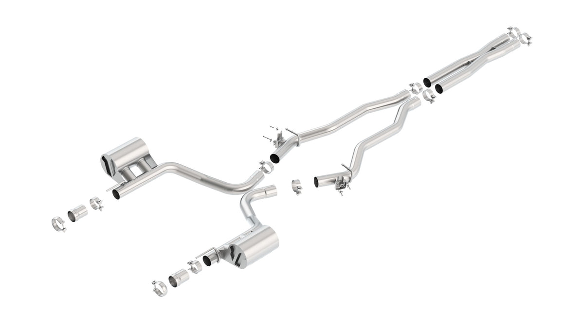 Borla Cat-Back Exhaust, Single Split Rear Exit – 2023 Chrysler 300C, 2015-2023 Dodge Charger SRT 392, Daytona 392, Scat Pack 6.4L (140675)