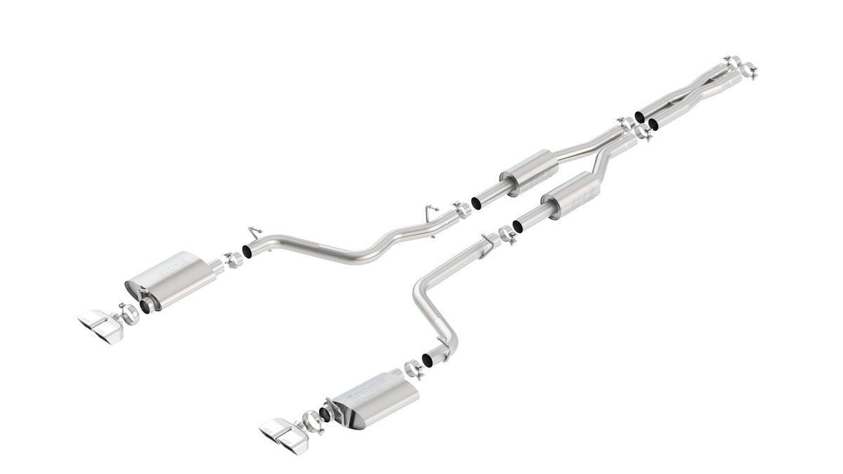 Borla Cat-Back Exhaust, Dual Split Rear Exit, 4" X 2.5" Tips – 2009-2014 Dodge Challenger R/T 5.7L - image 2