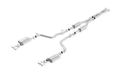 Borla Cat-Back Exhaust, Dual Split Rear Exit, 4" X 2.5" Tips – 2009-2014 Dodge Challenger R/T 5.7L - image 2
