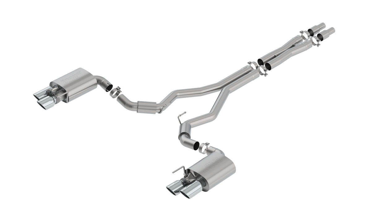 Borla Cat-Back Exhaust, Dual Split Rear Exit, 4" Tips – 2018-2023 Mustang GT (Incl. Bullitt Models) 5.0L - image 5