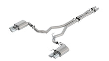 Borla Cat-Back Exhaust, Dual Split Rear Exit, 4" Tips – 2018-2023 Mustang GT (Incl. Bullitt Models) 5.0L