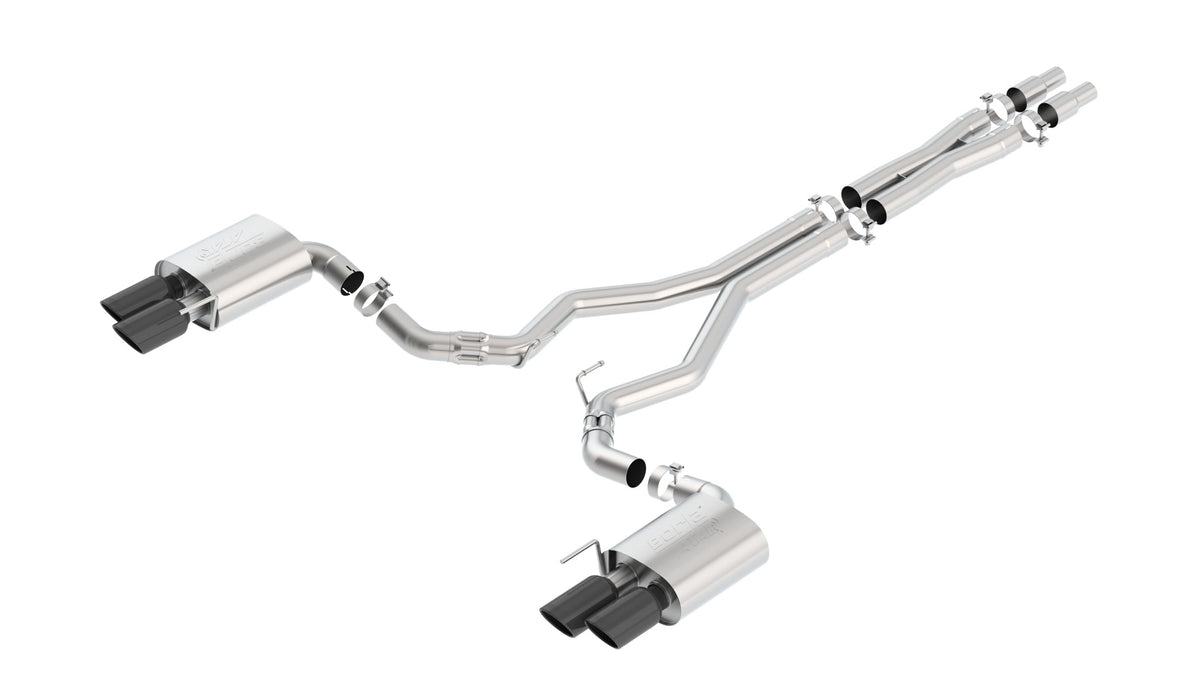 Borla Cat-Back Exhaust, Dual Split Rear Exit, 4" Tips – 2018-2023 Mustang GT 5.0L (140746) - image 2