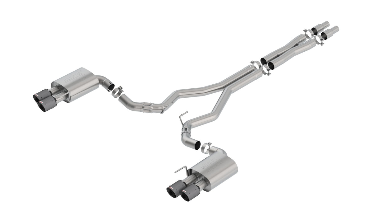 Borla Cat-Back Exhaust, Dual Split Rear Exit, 4" Tips – 2018-2023 Mustang GT 5.0L (140746) - image 3