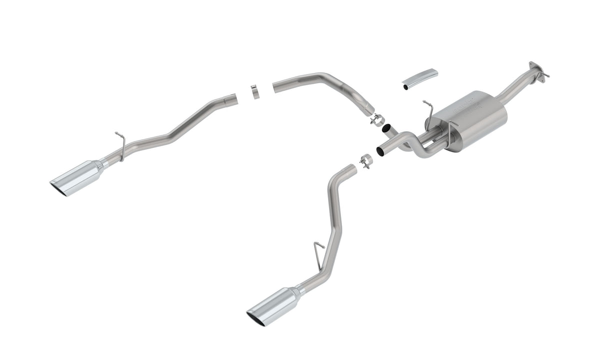Borla Cat-Back Exhaust, Single Split Rear Exit, 5" Tips – 2019-2026 Ram 1500 5.7L (140753)