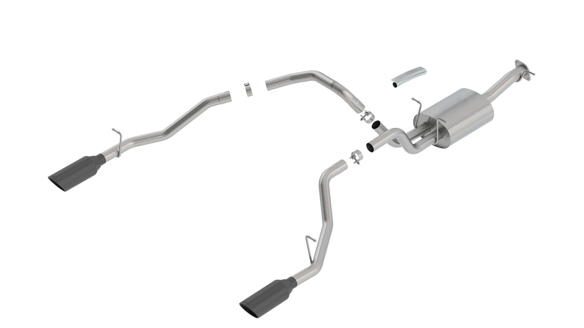 Borla Cat-Back Exhaust, Single Split Rear Exit, 5" Tips – 2019-2026 Ram 1500 5.7L (140753BC)