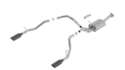 Borla Cat-Back Exhaust, Single Split Rear Exit, 5" Tips – 2019-2026 Ram 1500 5.7L (140753BC) - image 1