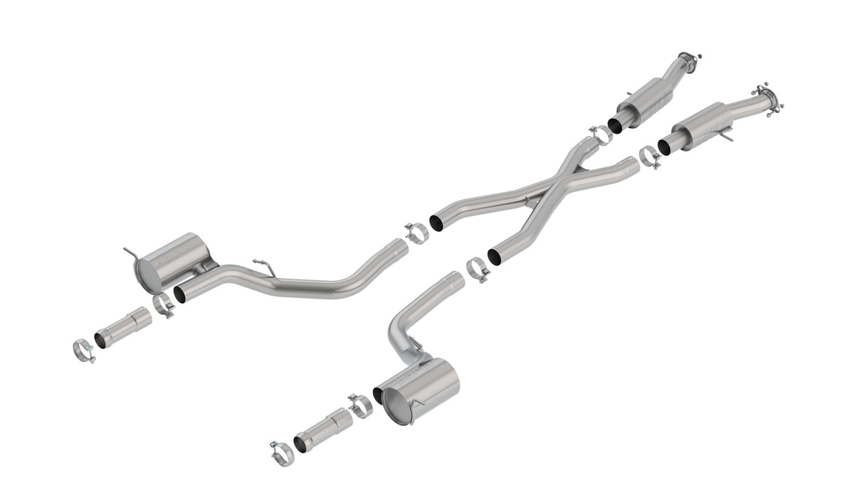 Borla Cat-Back Exhaust, Dual Split Rear Exit – 2018-2021 Jeep Grand Cherokee Trackhawk WK2 6.2L - image 2