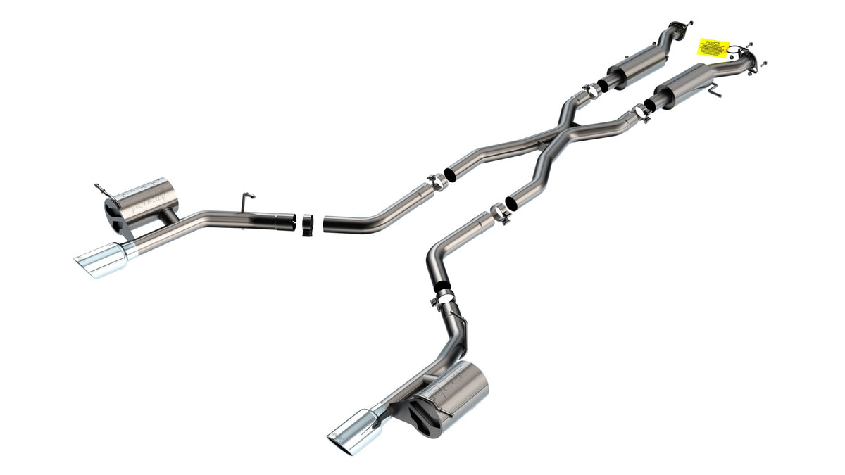 Borla Cat-Back Exhaust, Single Split Rear Exit, 4.5" Tips – 2018-2024 Dodge Durango SRT, 2026 R/T 6.4L