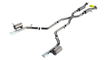 Borla Cat-Back Exhaust, Single Split Rear Exit, 4.5" Tips – 2018-2024 Dodge Durango SRT, 2026 R/T 6.4L - image 1