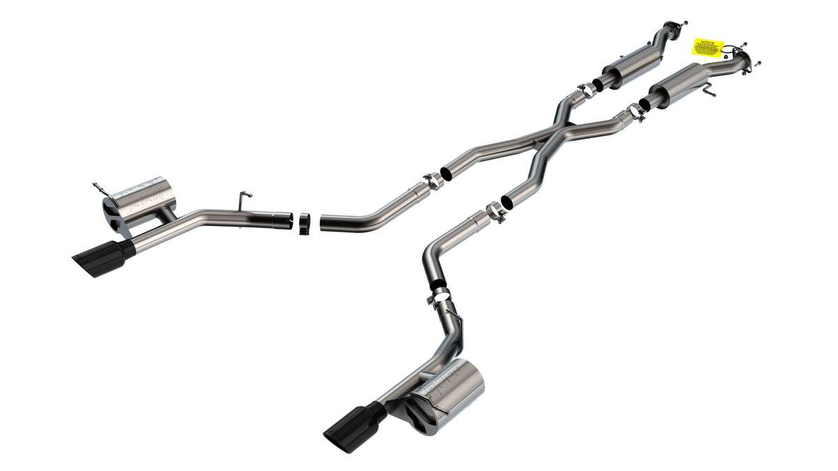 Borla Cat-Back Exhaust, Single Split Rear Exit, 4.5" Tips – 2018-2024 Dodge Durango SRT, 2026 R/T 6.4L