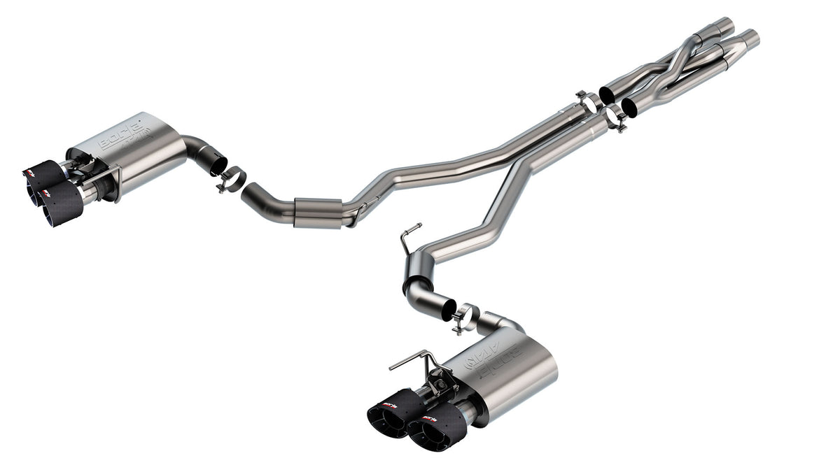 Borla Cat-Back Exhaust, Dual Split Rear Exit, 5" Tips – 2020-2022 Shelby GT500 5.2L - image 3