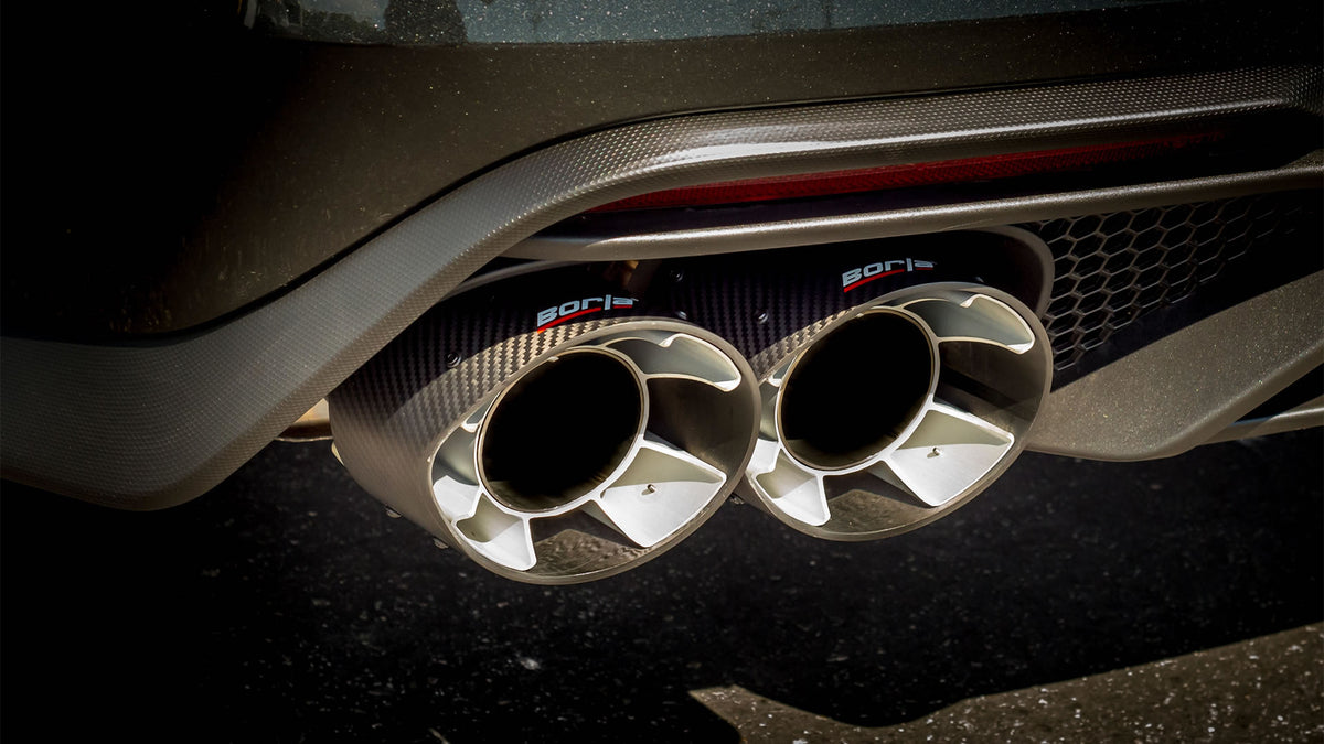 Borla Cat-Back Exhaust, Dual Split Rear Exit, 5" Tips – 2020-2022 Shelby GT500 5.2L