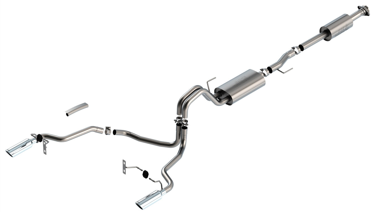 Borla Cat-Back Exhaust, Truck Single Split Rear Exit, 4" Tips – 2021-2026 F-150 5.0L (140867) - image 4