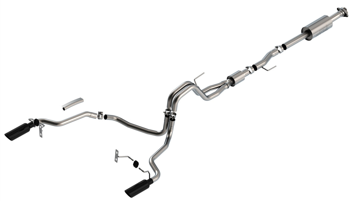 Borla Cat-Back Exhaust, Truck Single Split Rear Exit, 4" Tips – 2021-2026 F-150 5.0L (140867) - image 3