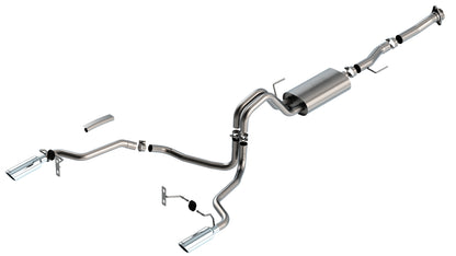 Borla Cat-Back Exhaust, Truck Single Split Rear Exit, 4" Tips – 2021-2026 F-150 5.0L (140869) - image 3