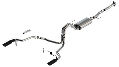 Borla Cat-Back Exhaust, Truck Single Split Rear Exit, 4" Tips – 2021-2026 F-150 5.0L (140869) - image 4