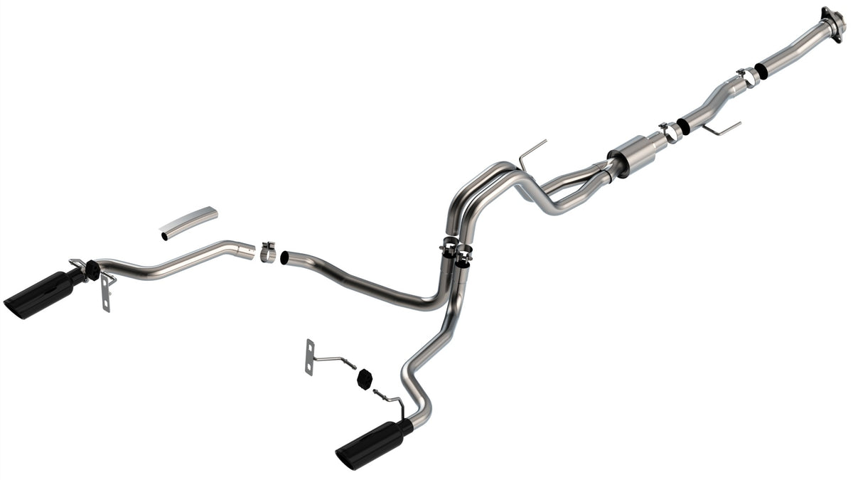 Borla Cat-Back Exhaust, Truck Single Split Rear Exit, 4" Tips – 2021-2026 F-150 5.0L (140869) - image 2
