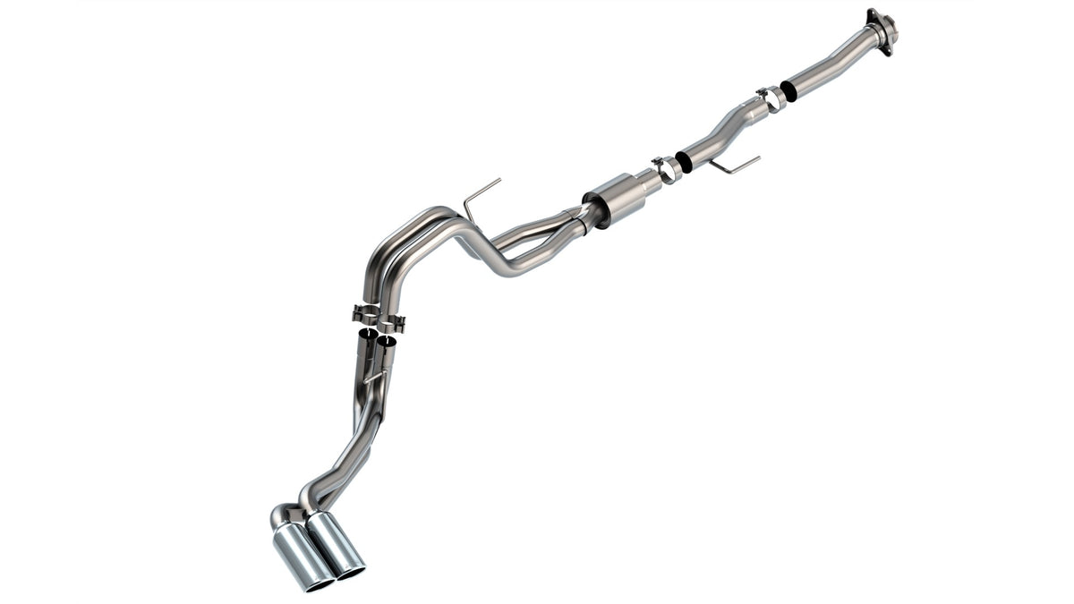 Borla Cat-Back Exhaust, Truck Side Exit, 4" Tips – 2021-2026 F-150 5.0L (140877)
