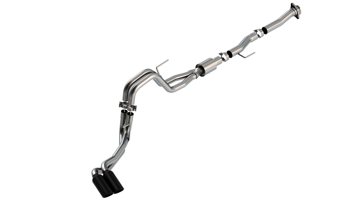 Borla Cat-Back Exhaust, Truck Side Exit, 4" Tips – 2021-2026 F-150 5.0L (140877)