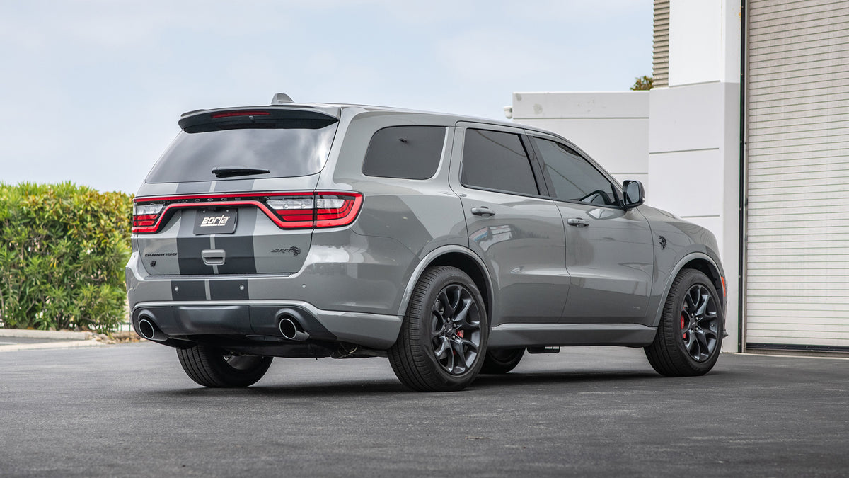 Borla Cat-Back Exhaust, Single Split Rear Exit, 4.5" Tips – 2021-2026 Dodge Durango SRT Hellcat 6.2L