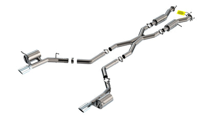 Borla Cat-Back Exhaust, Single Split Rear Exit, 4.5" Tips – 2021-2026 Dodge Durango SRT Hellcat 6.2L - image 1