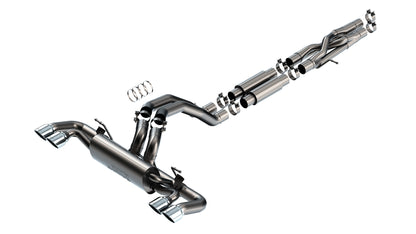 Borla Cat-Back Exhaust, Single Split Rear Exit, 4" Tips – 2021-2026 Jeep Wrangler Rubicon 392 JLU, 2026 Wrangler Moab 392, 2026 Wrangler Willys 392 JLU 6.4L - image 7