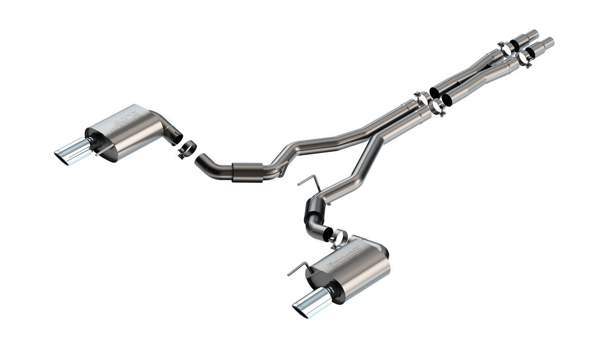Borla Cat-Back Exhaust, Single Split Rear Exit, 4" Tips – 2024-2026 Mustang GT 5.0L - image 4