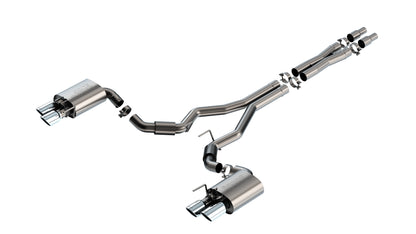 Borla Cat-Back Exhaust, Dual Split Rear Exit, 4" Tips – 2024-2026 Mustang GT 5.0L (140963) - image 4