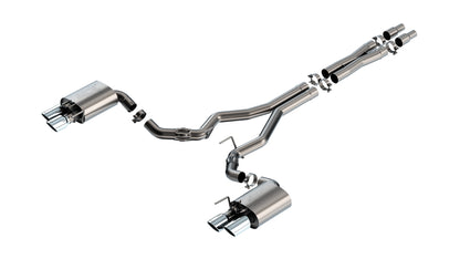 Borla Cat-Back Exhaust, Dual Split Rear Exit, 4" Tips – 2024-2026 Mustang GT 5.0L (140963) - image 1