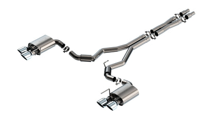 Borla Cat-Back Exhaust, Dual Split Rear Exit, 5" Tips – 2024-2026 Mustang Dark Horse 5.0L - image 3