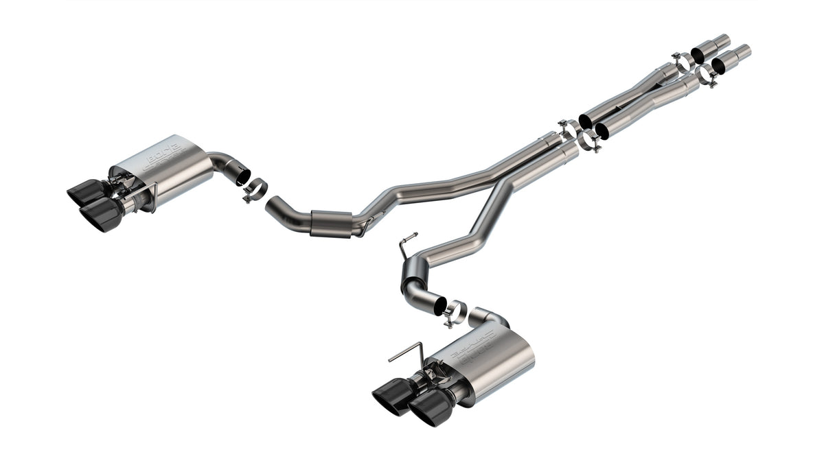 Borla Cat-Back Exhaust, Dual Split Rear Exit, 5" Tips – 2024-2026 Mustang Dark Horse 5.0L - image 4
