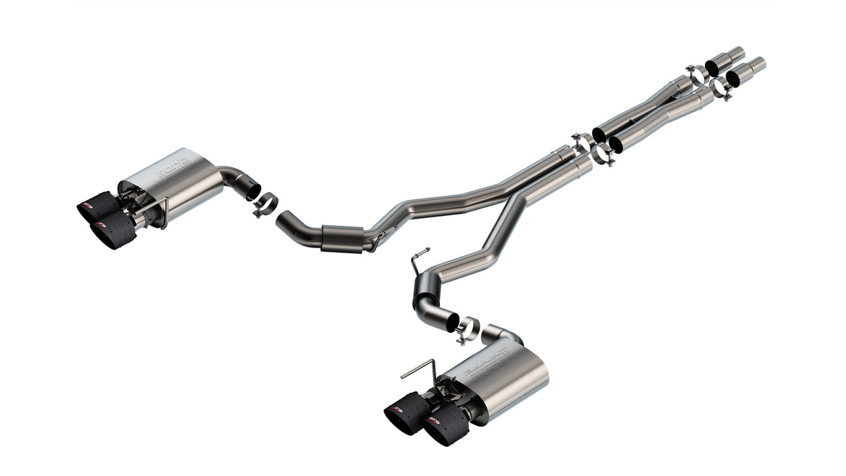 Borla Cat-Back Exhaust, Dual Split Rear Exit, 5" Tips – 2024-2026 Mustang Dark Horse 5.0L - image 5
