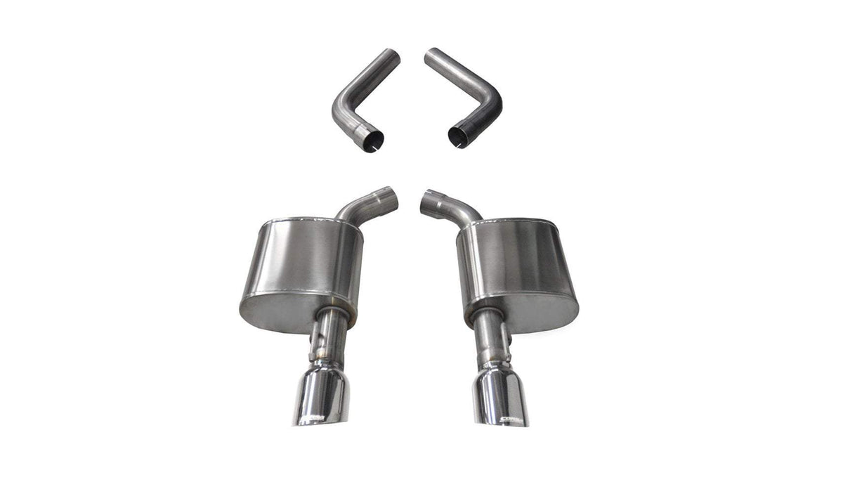 Corsa 2.75" Axle-Back Exhaust, Single 4.5" Tips – 2015-2022 Dodge Charger, 2017-2022 R/T 5.7L; 2017-2021 Chrysler 300 C 5.7L
