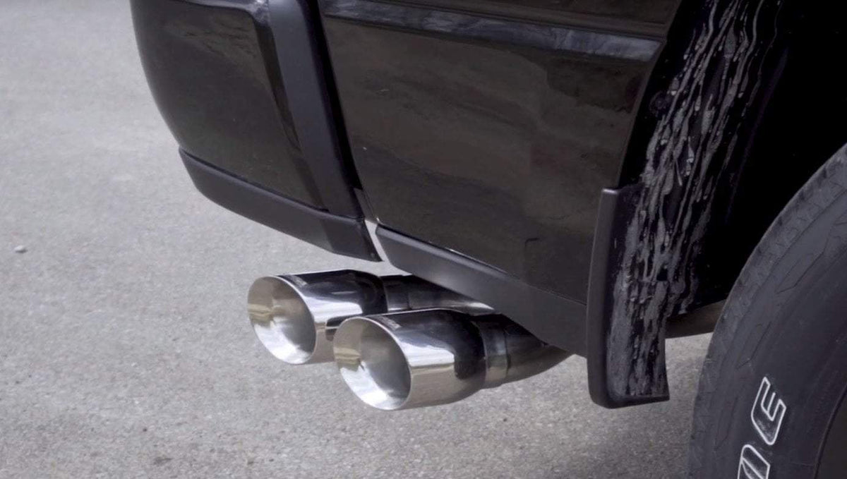 Corsa 3.0" Cat-Back Exhaust, SSE 4.0" Twin Tips – 2019-2023 Dodge RAM 1500 5.7L; 2019-2023 Dodge RAM Rebel 1500 5.7L