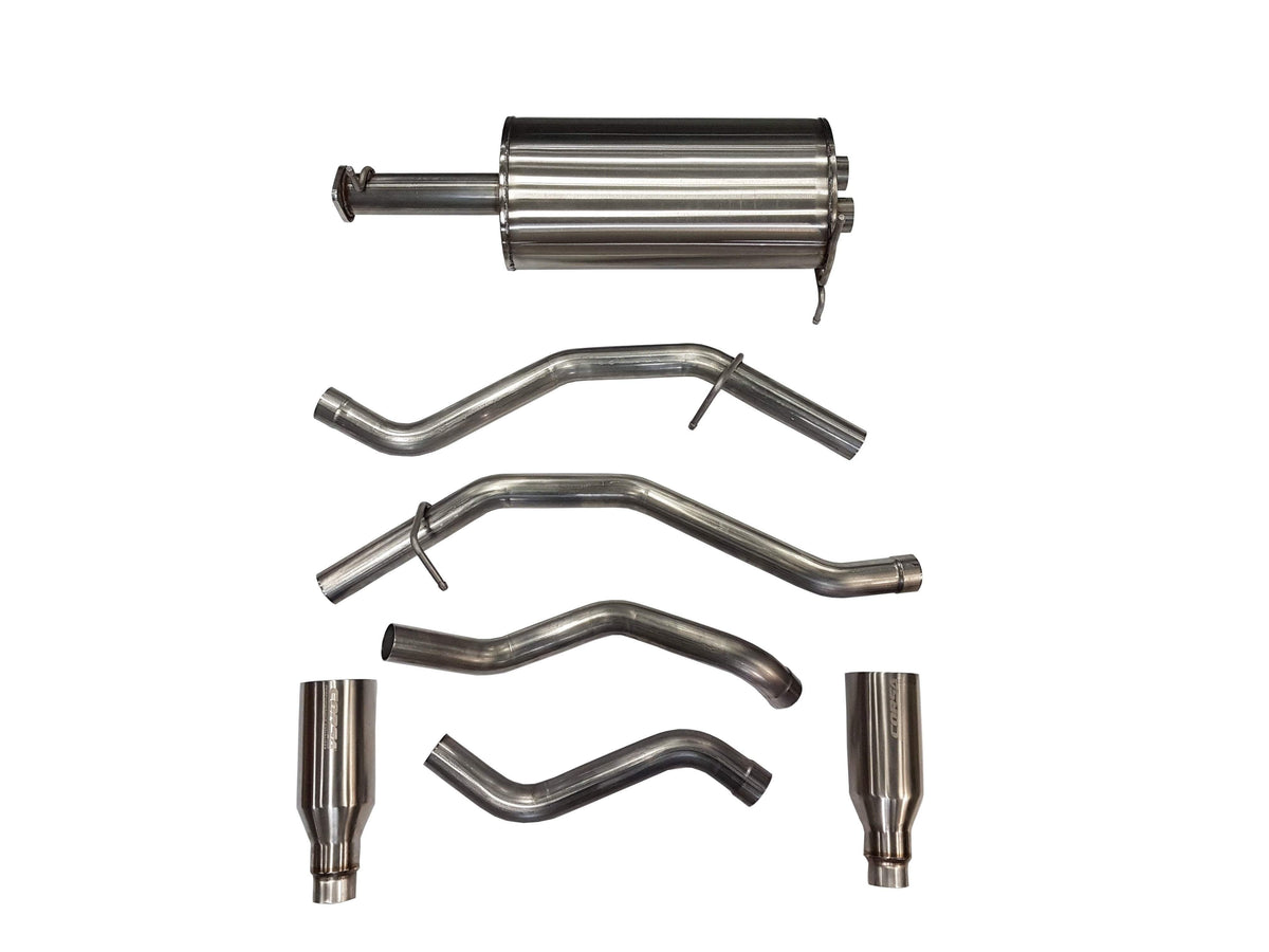 Corsa 3.0" Cat-Back Exhaust, DRE 5.0" Single Tips – 2019-2026 Dodge RAM 1500 5.7L; 2019-2026 Dodge RAM Rebel 1500 5.7L