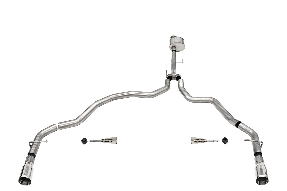 Corsa 3.0" Cat-Back Dual Rear Exit Exhaust – 2021-2024 F-150 5.0L (122.8" WB)