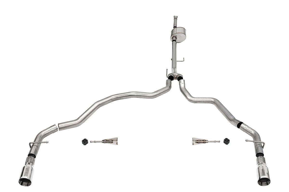 Corsa 3.0" Cat-Back Dual Rear Exit Exhaust – 2021-2024 F-150 5.0L (145.4" WB)