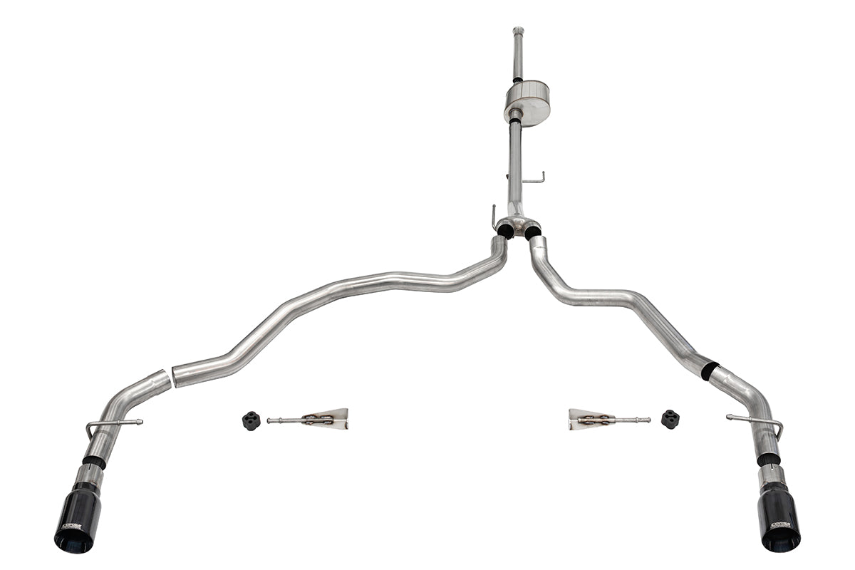 Corsa 3.0" Cat-Back Dual Rear Exit Exhaust – 2021-2024 F-150 5.0L (157.2" WB)